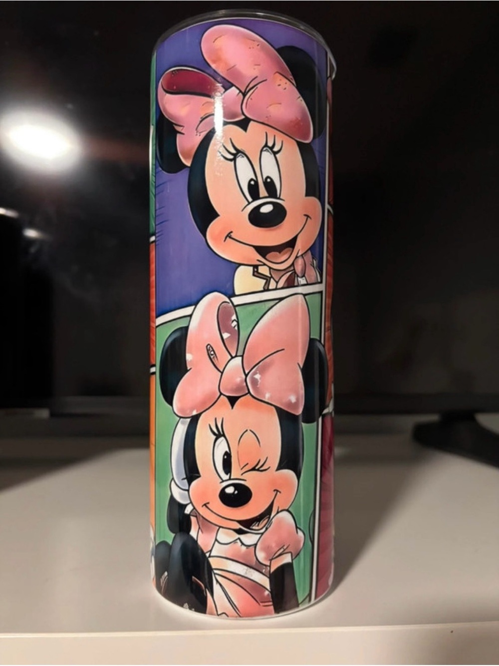 Disney Minnie Mouse Pink and Purple stainless steel Tumbler
